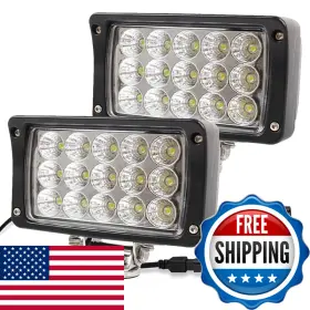 Jaslite B00ya0ktno 2pack 6.3in 45w Led Light Barled Work Lights 4500lm 12volt /24volt