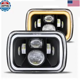 B0DHV1WJCB JHLION Led Headlights Lights Drl Amber Turn Signal
