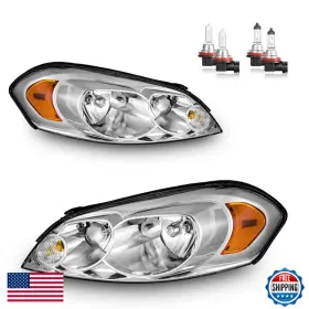 Karsparehub B0ctqbp5n2 Headlights Assembly With Bulbs For 2006-2013 Chevy Impala 14-16