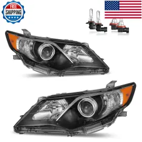 Karsparehub B0d2cvz25h Headlights For 2012 2013 2014 Toyota Camry L/se/le/xle/hybrid