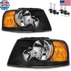 Karsparehub B0d9grmg6j Headlights Assembly For 2003-2006 Ford Expedition Headlamp
