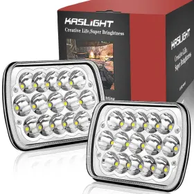 Kaslight B07b9wjzz8 H6054 Led Headlightspair Rectangular 5x7 7x6 Headlight Hi/low Kaslight B07b9wjzz8 H6054 Led Headlightspair Rectangular 5x7 7x6 Headlight Hi/low