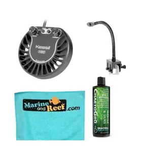 Kessil 754684247885 H80 Tuna Flora Led Refugium Bundle Light Gooseneck Cheatogro Towel