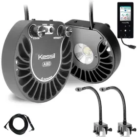 Kessil Kba80tb11 2 A80 Tuna Blue Leds Mini Goose 1 Cable Controller Bundle