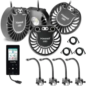 Kessil Kba80tb29 A80 Tuna Blue Led Reef Aquarium Light Quad Ultimate Bundle