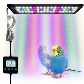 Kfpshlqe 014679124622 Full Spectrum Led Bird Cage Light Simulates Natural Cycle 16 In