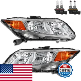 Kuiperauto B0d6qw6k98 Headlights Assembly Compatible For 2012-2015 Civic Sedan