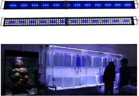 Kzkr 313095736700 Led Aquarium Hood Lighting 72-78 Inch Fish Tank Light Lamp For Freshwater M