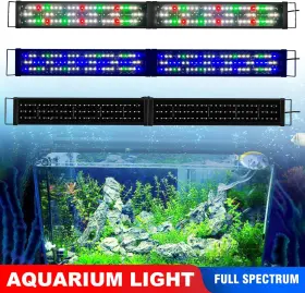 Kzkr 313098996927 Upgraded Aquarium Light 48-60 Inch Remote Control Multi-color Led Hood Lamp