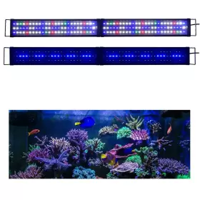 Kzkr 606794725848 Upgraded Aquarium Light Led Full Spectrum 48-60 Inch Hood Lamp For Freshwater