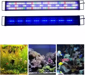 Kzkr 696593115421 Upgraded Aquarium Led Light Full Spectrum 36-48 Inch Hood Lamp For Marine