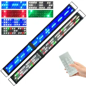 Kzkr 713929957095 Upgraded Aquarium Light Multi-color Remote Control 60-72 Inch Led Hood L Kzkr 713929957095 Upgraded Aquarium Light Multi-color Remote Control 60-72 Inch Led Hood L