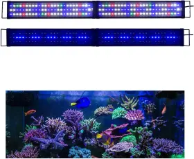 Kzkr 726084782204 Upgraded Aquarium Light Led Full Spectrum 48-60 Inch Hood Lamp For Freshwat