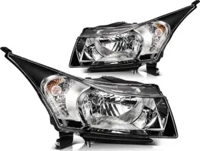 Lbrst 128224-5261-1800545832 Headlight Fit 2011-2015 For Cruze 2016 Limited Chrome Housing Pair Lbrst 128224-5261-1800545832 Headlight Fit 2011-2015 For Cruze 2016 Limited Chrome Housing Pair