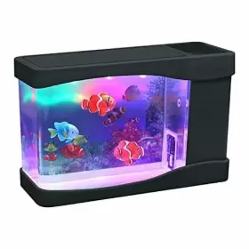 Lightahead 616906996738 Artificial Mini Aquarium A Sensory Multi Colored Led Swimming Fis