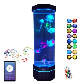 Lightahead La-gy-jy2024 Led Sensory Jellyfish Aquarium Lamp With Bluetooth Speaker And Color Changing