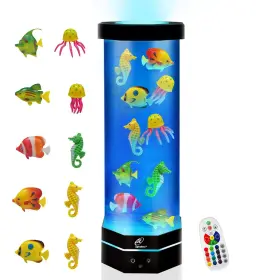 Lightahead La-wd-1303na-f Led Fantasy Fish Lamp With Color Changing Light Effects. A Sensory Synthetic