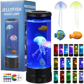 Lnrueg 768346505558 Jellyfish Aquarium Lamp Artificial Fish Tank Lava Night Light Battery And Usb