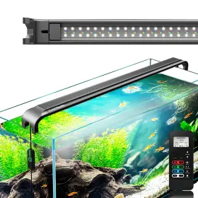 Luminpacific Lpc057004 Led Aquarium Light With Remote Ip67 Waterproof Freshwater Planted Grow Light