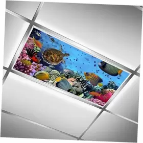 Maeda Narumi Ywg09144756p0269s1379 Underwater World 2x4ft Drop Ceiling Fluorescent Decorative Colorful Fishes