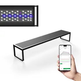 Magtool 689323444861 Brite Series Auto Aquarium Led Light With App-controlled Rgb W Leds Ada Styl