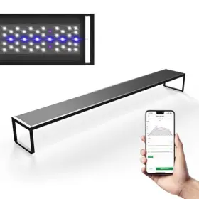 Magtool 689323444885 Brite Series Auto Aquarium Led Light With App-controlled Rgb W Leds Extendab