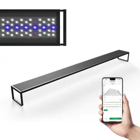 Magtool 689323444892 Brite Series Aquarium Led Light With App-controlled Rgb W Leds Extendable Br