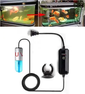 Mall 313091743788 Mini 3w Timer Aquarium &uv-c Water Clean Light Algae