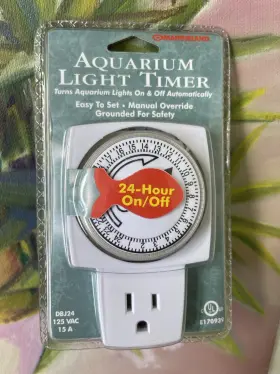 Marineland 047431502994 Nip Aquarium 24 Hour On Off Light Timer With Grounded For Safety