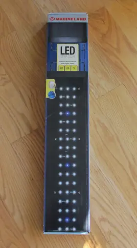 Marineland 047431906136 Energy Efficient Led Strip Light Adjustable Mounting Legs 24-inch