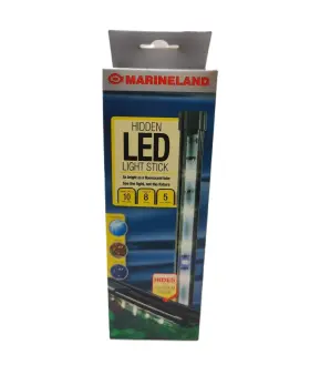 Marineland 047431907584 Hidden Led Light Stick 8 Inch Tank Up To 10 Gallons L Natural Effect
