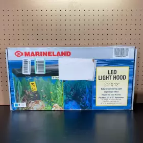 Marineland 32994 Led Aquarium Light Hood 24 Inch X 12 Fits 15/20 High/ 25&30 New Open Box
