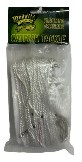 Mudville Mdtl-whi-100 Floating Trotline-100 Ft-wht