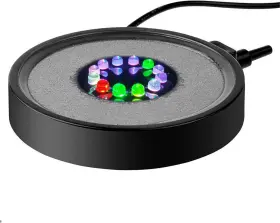 Nicrew N0070 Multi-colored Aquarium Led Bubbler Stone Disk Fish Tank With Auto Color