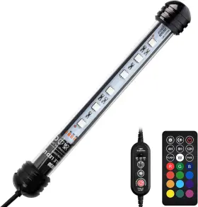 Nicrew N21741 Led Aquarium Light 7 Inches Submersible Fish Tank Waterproof Unde