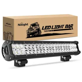 Nilight B00we47fvm 20in 126w Led Light Bar Spot Flood Combo Off Road Boat Truck Driving