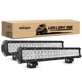 Nilight B01lsctep0 Ni06a-126w 20in Led Light Bar Spot Flood Combo Off Road Jeep Boat 2pc