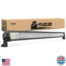 Nilight B0762mwzwl - 18018c-a Led Light Bar 42inch 648w Triple Row Flood Spot Combo