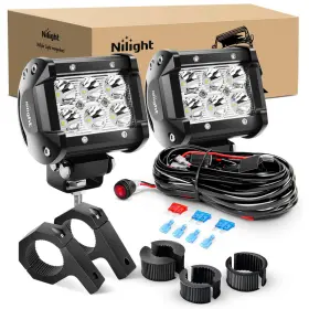 Nilight B07pn2g8yf Zh059 2pcs 4 Inch 18w Spot Led Light Mounting Bracket Horizontal Bar