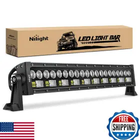 Nilight B07r8xyxhs 22 Inch 150w 15000lm 7d Flood Spot Combo Led Light Bar For Off-road 4x4