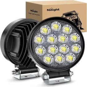 B08KWCFBG1 NILIGHT Led Pods Round Flood Light Road Fog