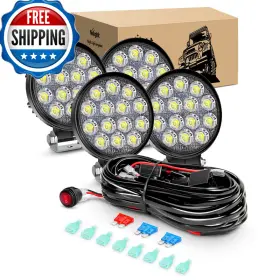 B0B71C31KM NILIGHT Led Pods Round Flood Road Fog Lights Roof