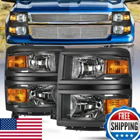 Nilight B0cfthqf2t Headlight Assembly For 2014 2015 Chevy Silverado 1500 Pickup Truck