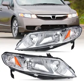 Nilight B0ckxlgsyf Headlight Assembly Compatible 2006 2007 2008 2009 2010 2011 Honda Civic