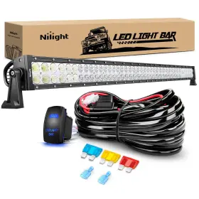 Nilight B0cls4r9xt 42inch 240w Led Light Bar Spot Flood Off Road With Wiring Harness Kit