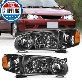 Nilight B0cnk17y71 Headlight Assembly Compatible 2001 2002 Toyota Corolla Replacement
