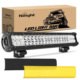 B0F2J27CB7 NILIGHT Led Light Bar Covers Spot Flood Road