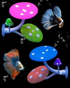 No Uniclife-ul2301 Silicone Ornament Decoration Colorful Lifelike Decor For Fish Tank Landscape