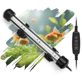 Novique Nval-1 Led Submersible Aquarium Light 4w Underwater Fish Tank With Blue White&