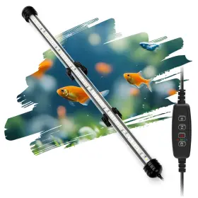 Novique Nval-3 Led Submersible Aquarium Light 8w Underwater Fish Tank With Blu